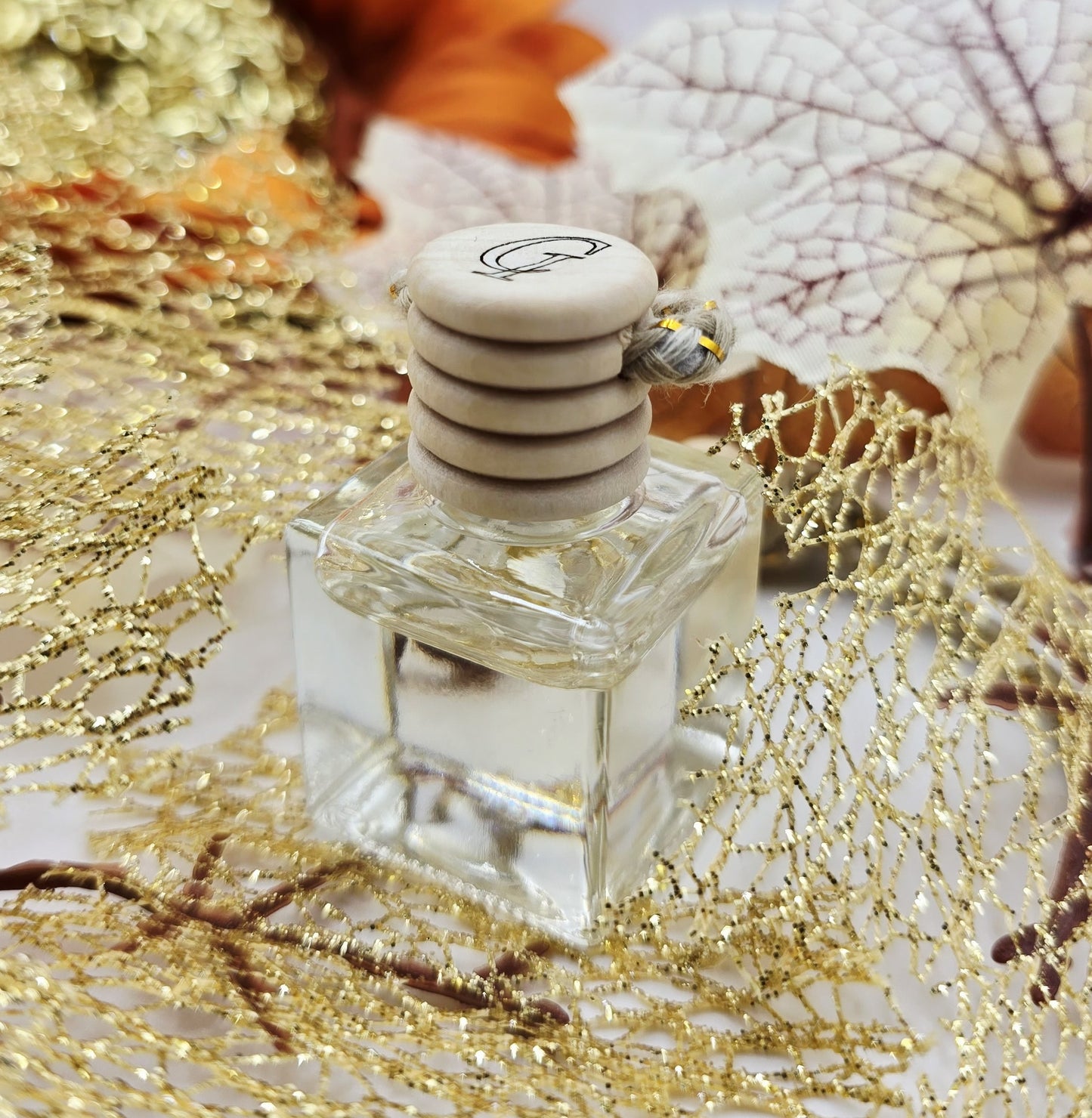 Twinkle Hanging Car Air Freshener Car Diffuser Handmade with Love (Clear Bottle)