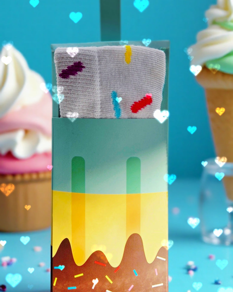 Cozy Ice-Cream Socks with Sprinkles for Women