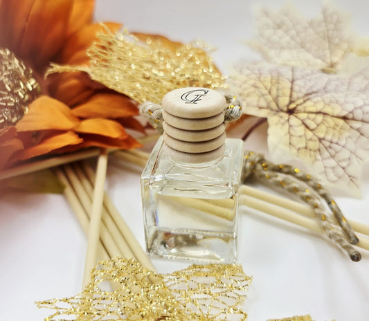 Twinkle Hanging Car Air Freshener Car Diffuser Handmade with Love (Clear Bottle)