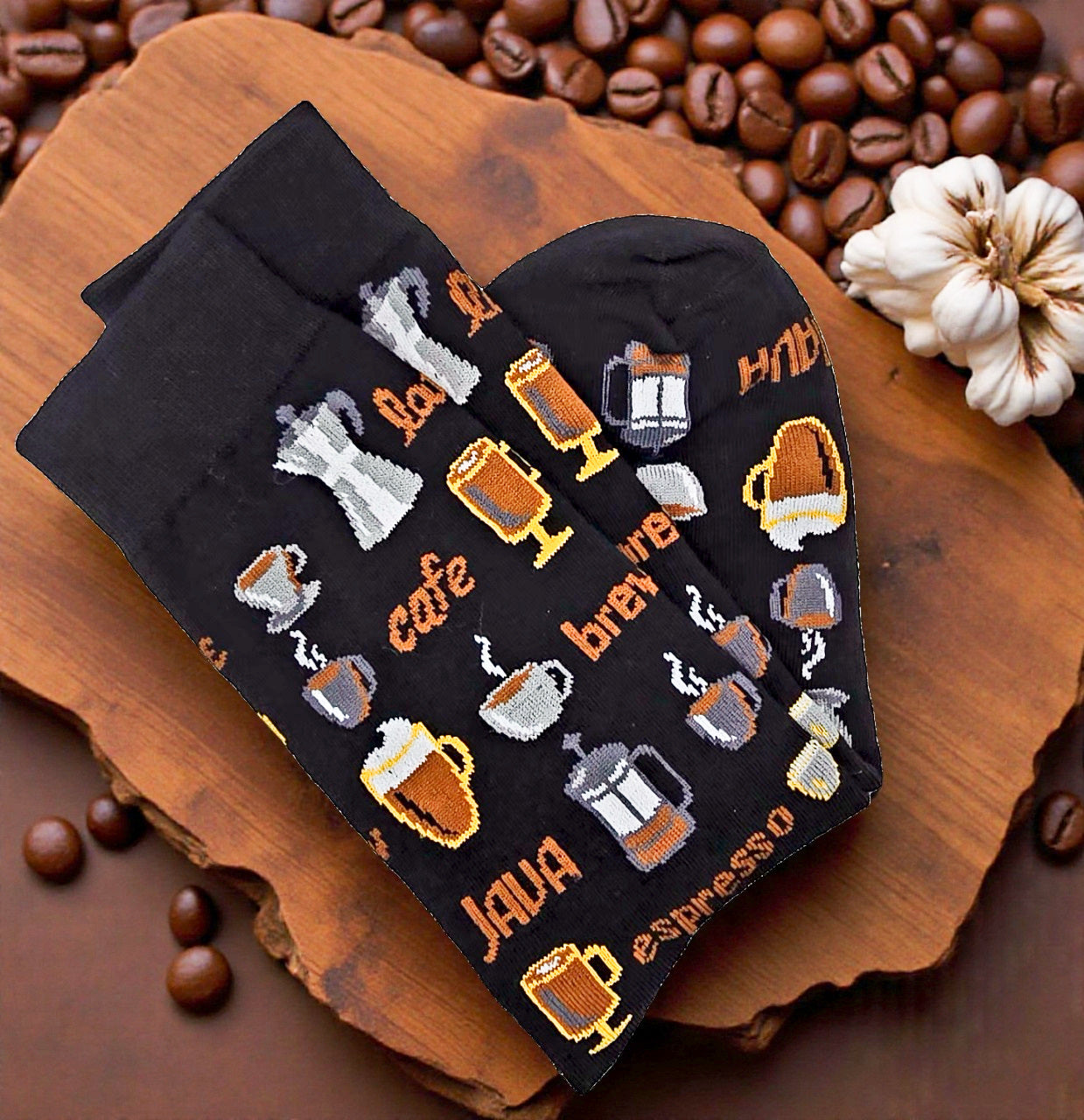 Cozy Coffee Cup Sock